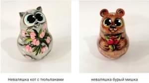 Игрушка дерево Неваляшка 14 см в ассорт.  