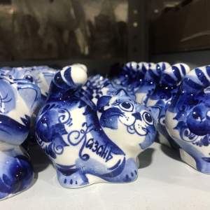 Кот Васька Казань синий 6,5см  