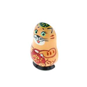Магнит дерево Матрешка кот  