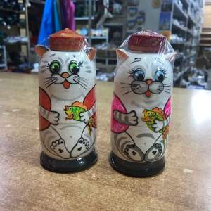 Матрёшка Кот в тюбетейке 3м 12 см  