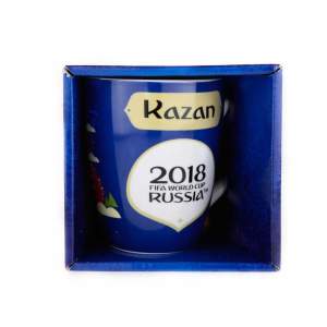 Кружка фарфоровая "ЧМ 2018/Kazan" объем 360мл.   