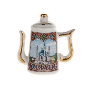 Магнит керамика кофейник 5х5х2,5см Казань   