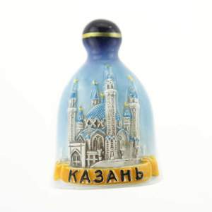 Магнит колокольчик керамика голубой WG01-02-042_1 5,3х6.5 см  