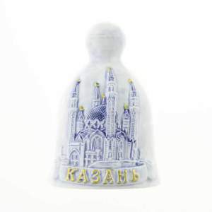 Магнит колокольчик керамика гжель WG01-02-042_2 5,3х6.5 см  