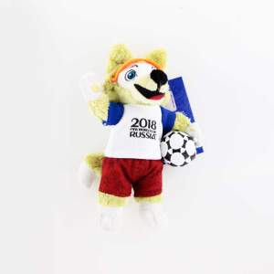 FIFA-2018 мягк.игр.Волк Забивака,18см,бирка рус.,пакет арт.Т10819  