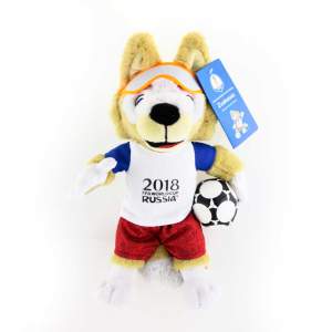 FIFA-2018 мягк.игр.Волк Забивака,33см,бирка,пакет арт.Т10999  