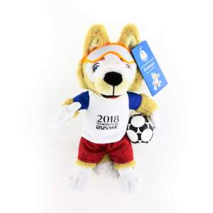 FIFA-2018 мягк.игр.Волк Забивака,28см,бирка,пакет арт.Т11251  