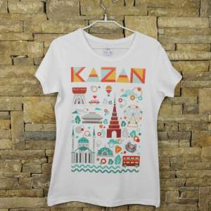 Футболка KAZAN белая  