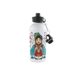 Фляжка алюм. с крышкой для питья 600 мл Я Татарка  