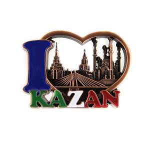 Магнит металл медь 7х5см Казань Jk01-02-070  